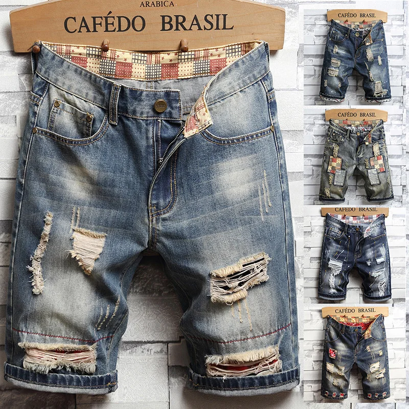Levis Jeans 501 - Vêtements d'été nouveaux hommes Vintage déchiré