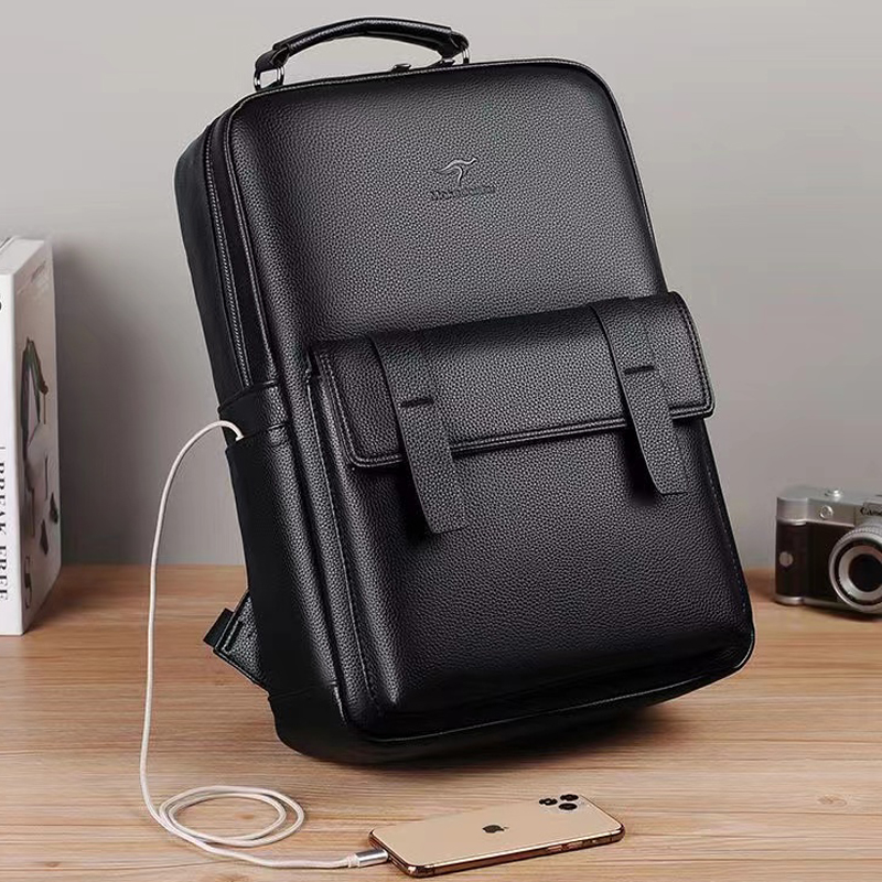 Laptop Backpack 15.6 - Sac à dos en cuir de