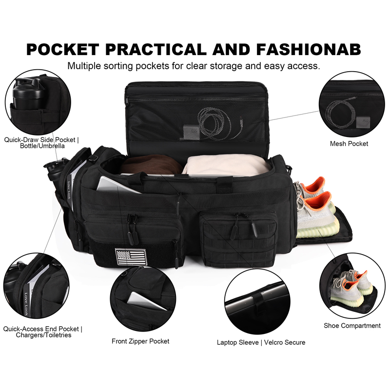 LHI 50L 3 en 1 sac de voyage h - Urban Backpack Tactical avis et prix
